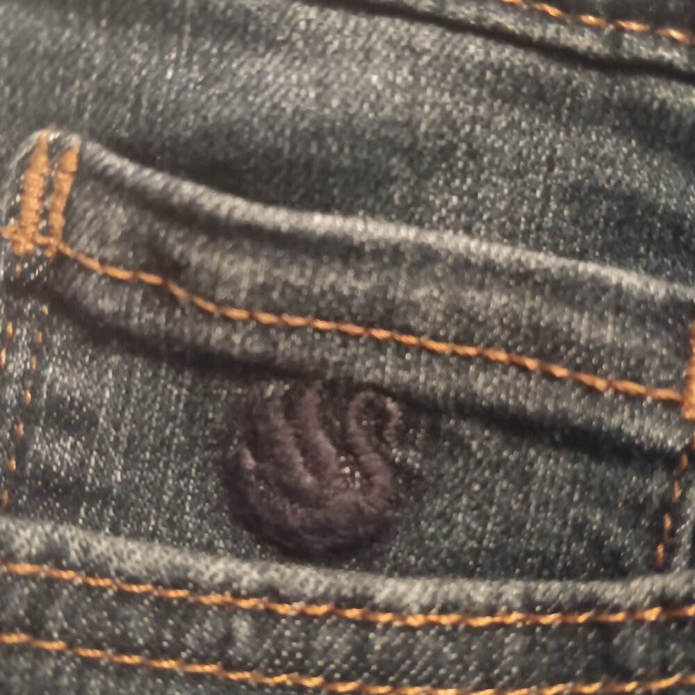 GLORIA VANDERBUILT DARK DENIM JEANS STRAIGHT LEG HIGH RISE JEANS SIZE 12Short - Picture 6 of 7